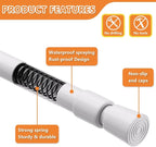 KXLife 2 Pack 5/8" Spring Tension Curtain Rod, Adjustable Tension Rods White 18 - Image 3