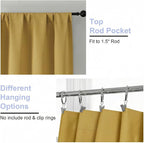 Simplebrand Ava Bright Gold Blackout Curtains - Image 4