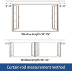 Curtain Rods 2 Pack 5/8 inch Black Curtain Rods - Image 5