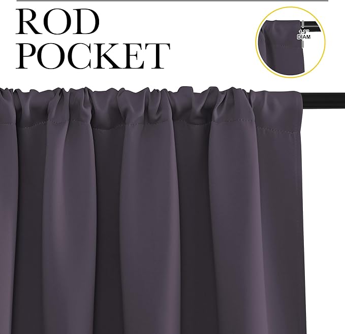 NICETOWN Blackout Curtains for RV Windows, 2 Panels, Room Darkening Window - Image 2