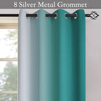 SimpleHome Ombre Room Darkening Curtains 54 inches Length - Image 4