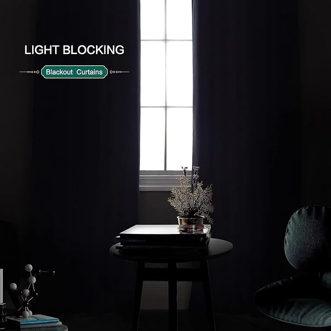 Joydeco Blackout Curtains for Bedroom 96 inch Long 2 Panels, Thermal Insulated - Image 4