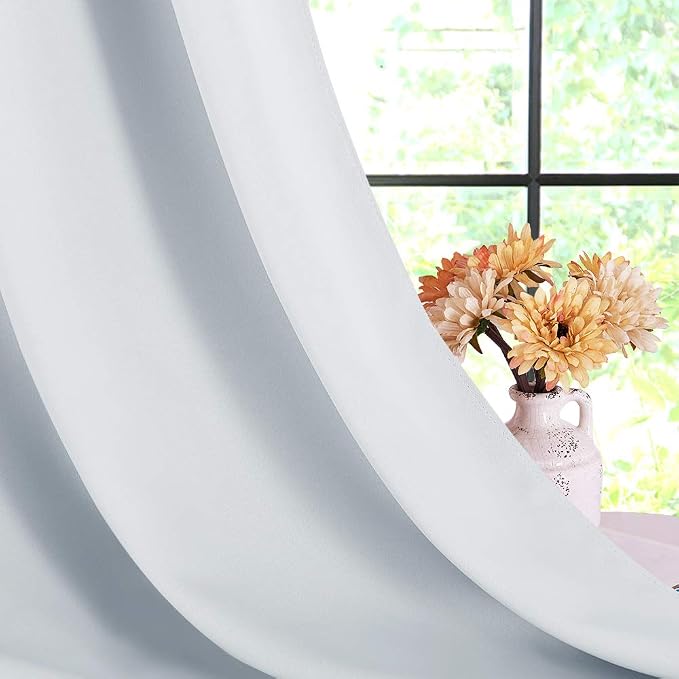 NICETOWN Room Darkening Draperies Curtains Panels, Window Treatment Thermal - Image 6