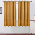 LEMOMO Mustard Yellow Blackout Curtains 52 x 63 Inch Length/Set of 2 Curtain by Lemomo