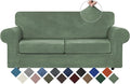 WEERRW Velvet Couch Covers for 2 Cushion Couch Sofa by WEERRW