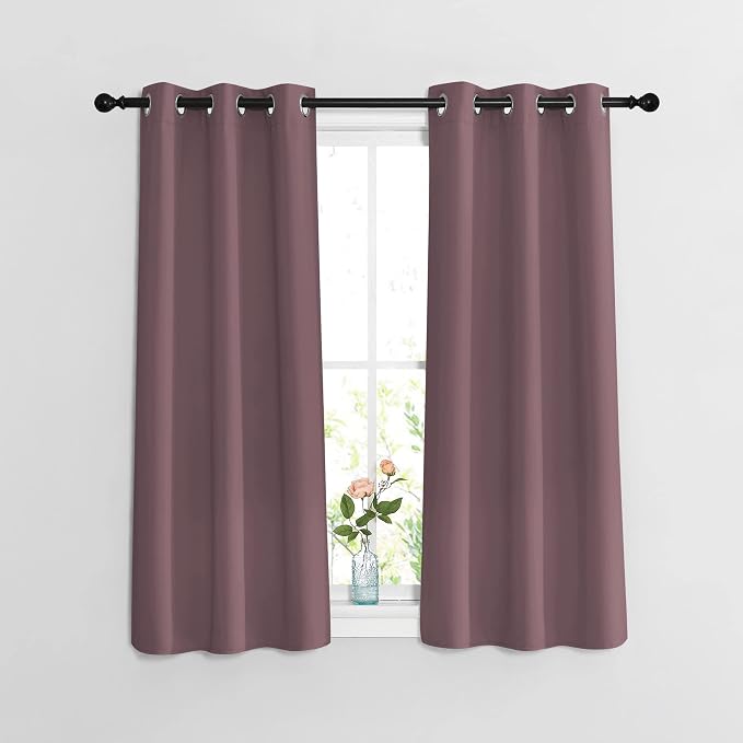 NICETOWN Room Darkening Small Curtains 50 inches Length by NICETOWN