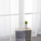 OWENIE Sheer Curtains, Rod Pocket Voile Fimly Sheer Drapes - Image 6