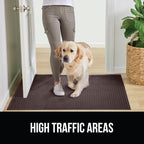 GORILLA GRIP® Ultra Absorbent Front Door Mat Outside Entrance 72x24, Traps Dirt - Image 6