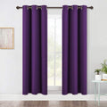 NICETOWN Blackout Window Curtains 70" L, 2 Panels, 34 inch, Royal Purple by NICETOWN