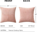 MIULEE Pink Decorative Throw Pillow Covers 20x20 Inch - Image 6