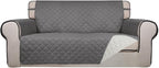 PureFit Reversible Quilted Sofa Cover, Water Resistant Slipcover Furniture by PureFit