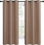 NICETOWN Short Window Treatment Thermal Insulated Solid Grommet Blackout - Image 2