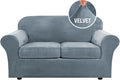 H.VERSAILTEX Real Velvet Plush 3 Piece Stretch Sofa Covers Couch Covers by HVERSAILTEX