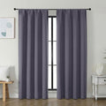 Simplebrand Ava Greyish Purple Blackout Curtains by Simplebrand