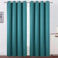 LEMOMO Blackout Curtains 52 x 120 Inch Long Sea Teal Curtains Set of 2 Panels by Lemomo