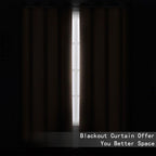LEMOMO Cappuccino Blackout Curtains 42 x 54 Inch Length Set of 2 Panels Grommet - Image 3