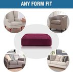 H.VERSAILTEX Velvet Stretch Couch Cushion Cover Plush Cushion Slipcover - Image 7