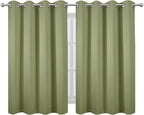 LEMOMO Sage Green Thermal Blackout Curtains/52 x 45 Inch/Set of 2 Panels Room - Image 2