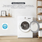 MIULEE 24x24 Euro Pillow Inserts, Decorative Fluffy Throw Pillow Inserts Cotton - Image 8