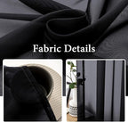 MIULEE 2 Panels Solid Color Sheer Window Curtains Elegant Halloween Window - Image 3