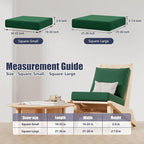 8Pcs Stretch Patio Cushion Covers, Outdoor Couch & Sofa Replacement Slipcovers - Image 2