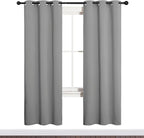 NICETOWN Silver Grey Blackout Curtain Panels - Image 2