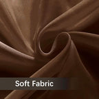 youleyar Solid Sheer Rod Pocket Curtain Voile Draperies 2 Panels White Beige - Image 7