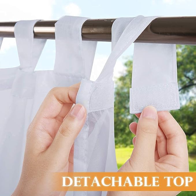 RYB HOME Detachable Outdoor Curtains - Image 2