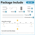 IFELS 2 Pack Heavy Duty Curtain Rods - Image 3