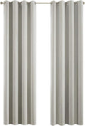 Yakamok Light Beige Curtains for Bedroom, Thermal Insulated Room Darkening by Yakamok