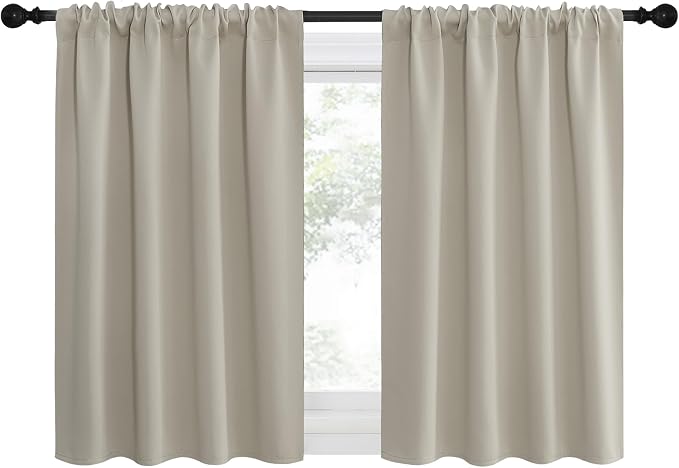 NICETOWN 2 Panels Blackout Curtains, Rod Pocket Thermal Insulated Drapes - Image 4