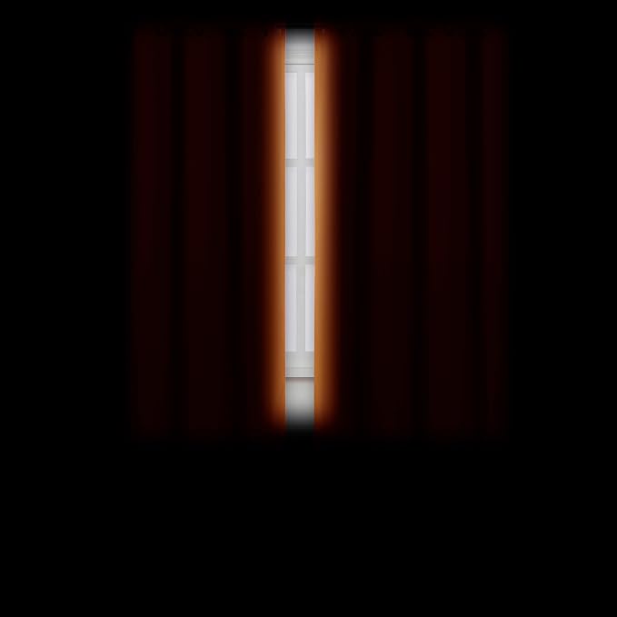 LEMOMO Orange Blackout Curtains 66 x 63 Inch Length/Set of 2 Curtain - Image 3