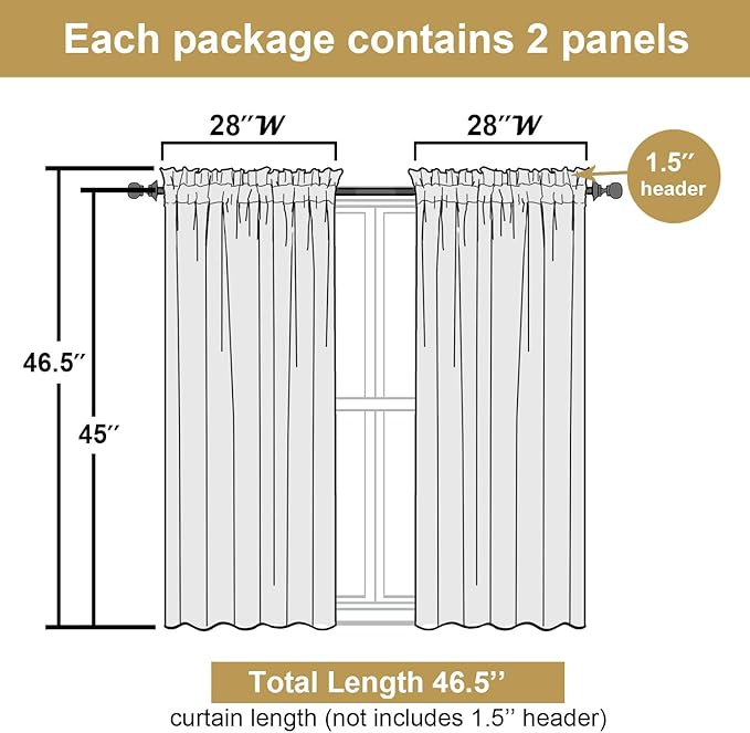 Lecloud Leia Sage Green Sheer Curtains 45 Inch Length 2 Panels, Elegant Balance - Image 3