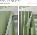 Magic Tape Blackout Curtains for Bedroom No Drillng Self Adhesive Curtains No - Image 6