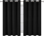 LEMOMO Black Thermal Blackout Curtains/52 x 45 Inch/Set of 2 Panels Room - Image 2