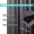 NICETOWN Grey Full Shade Curtain Panels, Pair of Thermal Insulated & Energy - Image 6