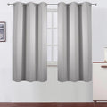 LEMOMO Light Grey Blackout Curtains/38 x 54 Inch/Set of Two Panels Grommet by Lemomo
