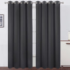 LEMOMO Blackout Curtains 52 x 108 inch/Dark Grey Curtains Set of 2 by Lemomo