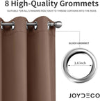 Joydeco Blackout Curtains 84 inches Long 2 Panels Set, Thermal Insulated Long - Image 5