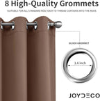 Joydeco Blackout Curtains 72 Inch Length 2 Panels Set, Thermal Insulated Long - Image 5