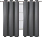 LEMOMO Frost Grey Thermal Blackout Curtains/38 x 63 Inch/Set of 2 Panels Room - Image 2