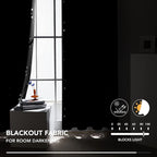 Deconovo Designer Series Silvery Cubic Printed Blackout Curtains - Image 3