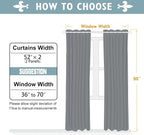 ChrisDowa Blackout Curtains 90 Inches Long 2 Panels Set - Image 7