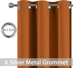 Yakamok Blackout Curtains for Bedroom, Thermal Insulated Blackout Grommet Top - Image 2