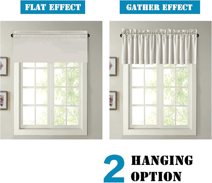 H.VERSAILTEX 4 Panels Blackout Valances - Image 6