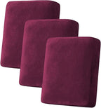 H.VERSAILTEX Velvet Stretch Couch Cushion Cover Plush Cushion Slipcover by HVERSAILTEX