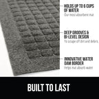 GORILLA GRIP® Ultra Absorbent Front Door Mat Outside Entrance, Traps Dirt and - Image 3