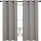 NICETOWN Blackout Curtains 63 inches Long, Thermal Insulated Solid Grommet Top - Image 2