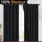 Yakamok 84 Inch Length 100% Blackout Curtains - Image 2
