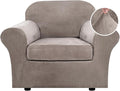 H.VERSAILTEX Rich Stretch 2 Piece Chair Cover Chair Slipcover Sofa Cover by HVERSAILTEX
